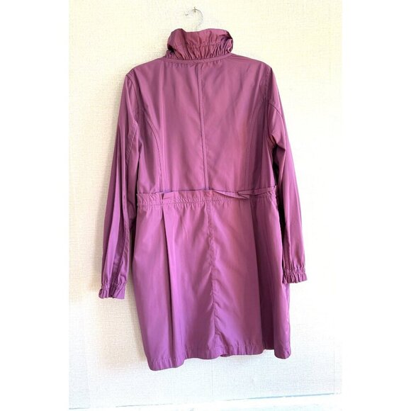 NWOT LOGO Instant Chic Purple Drawstring Coat Small - Picture 2 of 6
